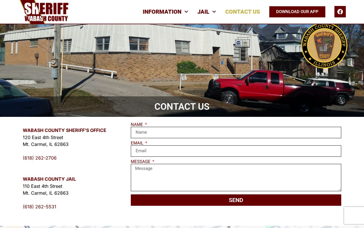 Wabash County Sheriff and jail contact information